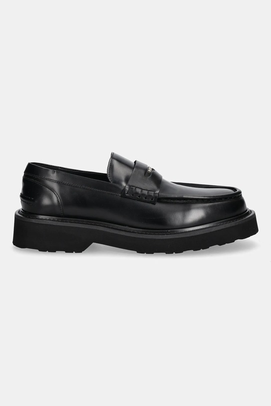 Kenzo mokasyny skórzane Ukio Loafers FF55LO110L52.99 czarny AW25