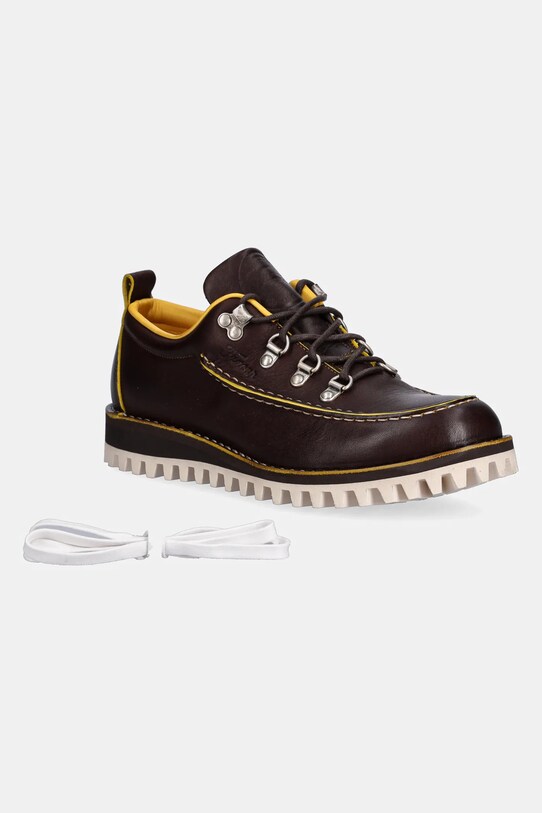 Δερμάτινα αθλητικά παπούτσια Fracap Shoes καφέ M61