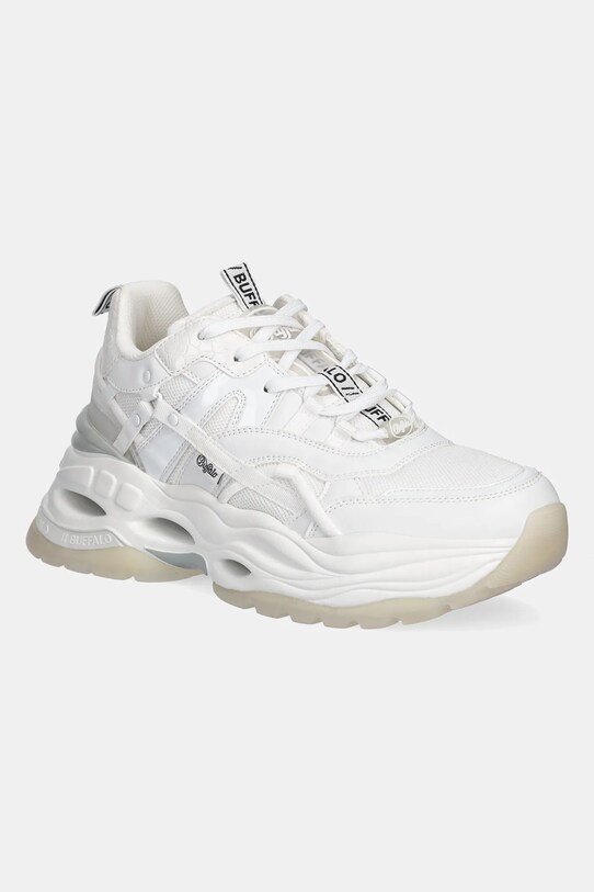 Buffalo sneakers Triplet Hollow Bs sintetic alb 1410107.WHT