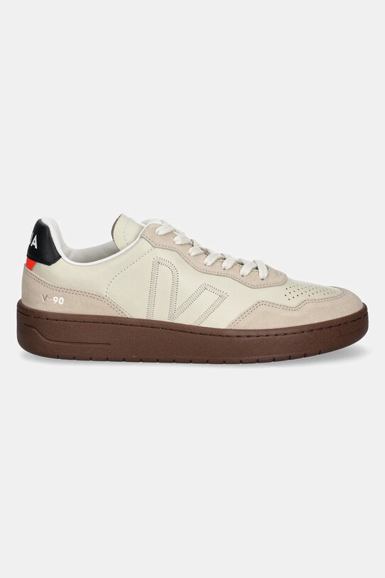 Veja sneakersy skórzane V-90 ZZ VZ2020751B beżowy SS25