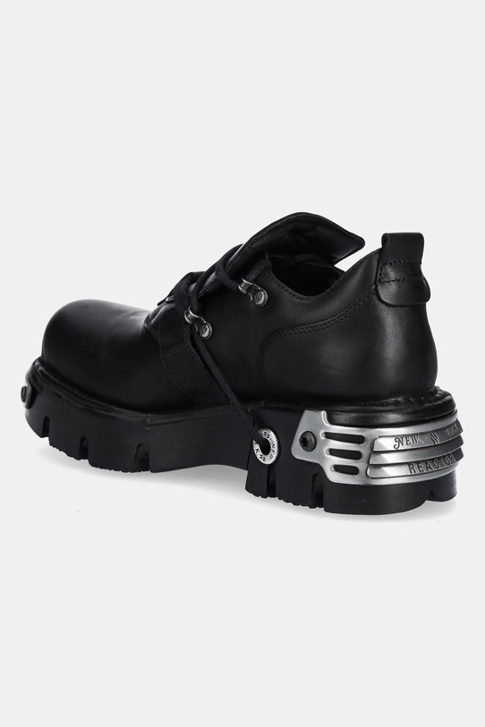 Încălțăminte New Rock pantofi de piele METALLIC M.994.C2 negru