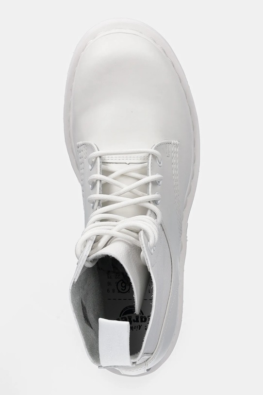 MM6 Maison Margiela stivali da motociclista in pelle bianco SH3WU0013.P7006.HB009