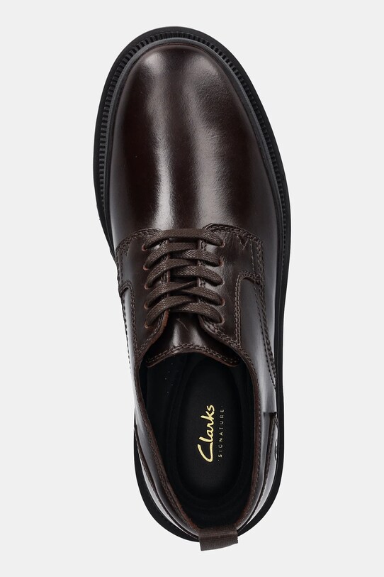Clarks Originals pantofi de piele Badell Lace maro 26181138