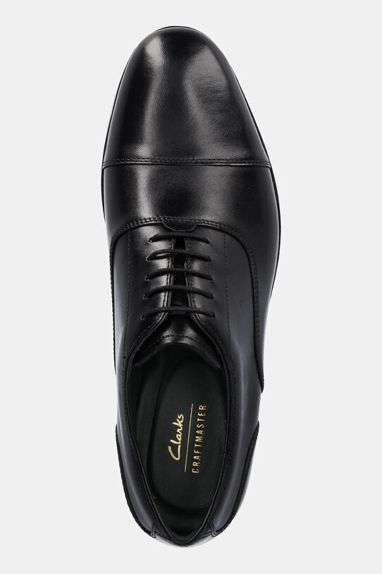 Clarks Originals półbuty skórzane CraftJames Cap czarny 26178572