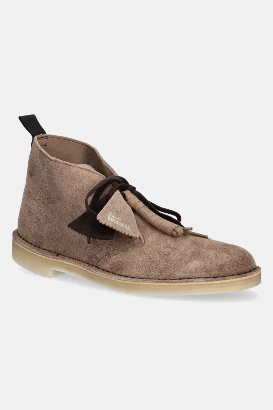 Semišové poltopánky Clarks Originals Desert Boot casual hnedá 26180643