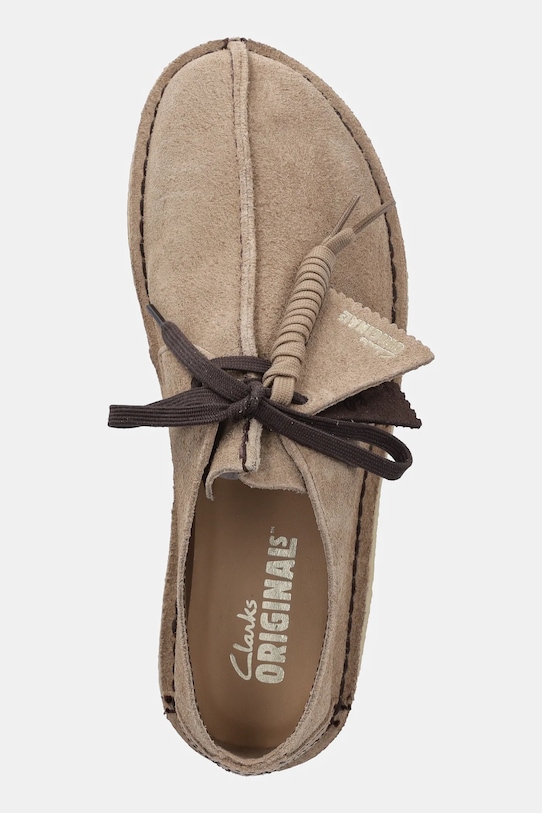 Semišové mokasíny Clarks Originals Desert Trek béžová 26180650