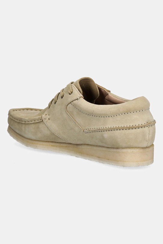 Obuv Semišové poltopánky Clarks Originals Wallabee Boat 26175753 béžová