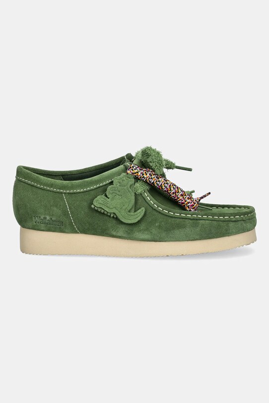 Clarks Originals scarpe in camoscio Wallabee 2604 26182222 verde SS25