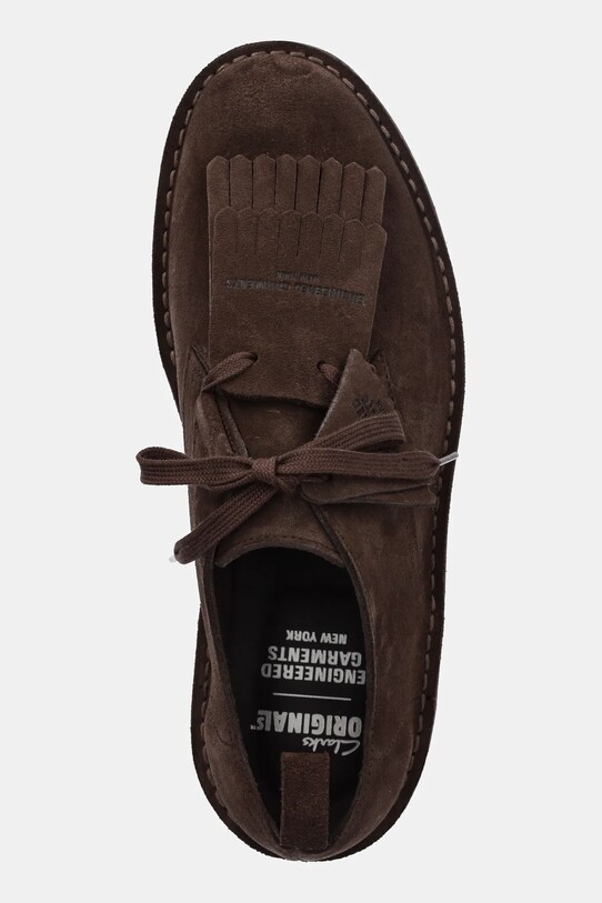 Замшеві туфлі Clarks Originals x Engineered Garments Desert Khan коричневий 26183856