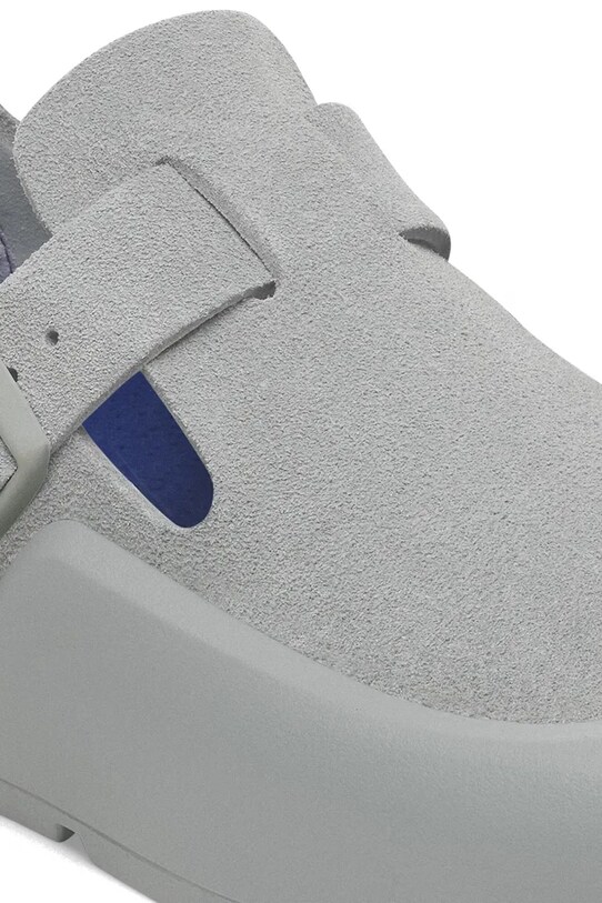 Obuwie Birkenstock półbuty nubukowe Reykjavik LENB 1029600 szary