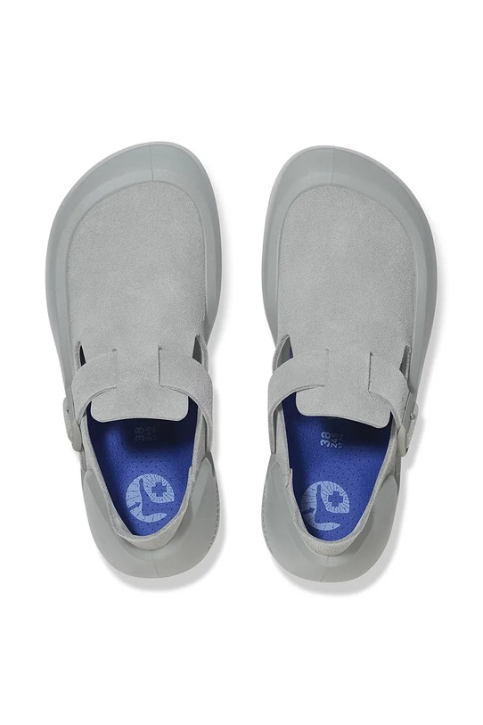 Birkenstock półbuty nubukowe Reykjavik LENB 1029600 szary