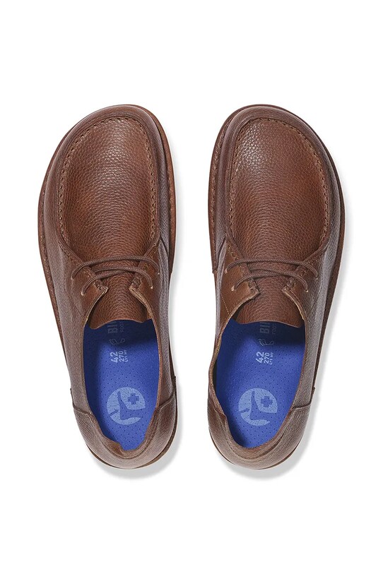 Kožené poltopánky Birkenstock Utti Lace LENA 1029679 hnedá