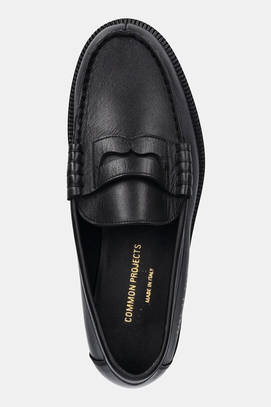 Кожени мокасини Common Projects Soft Loafer черен 2491.7547