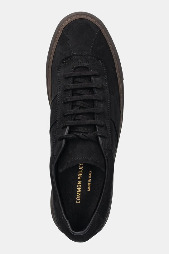 Common Projects adidași din nubuc Tennis Trainer negru 2485.7547