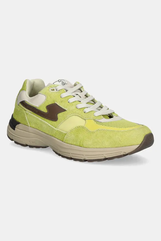 Stepney Workers Club sneakers Amiel S-Strike Geo-Merged suede green YP03235