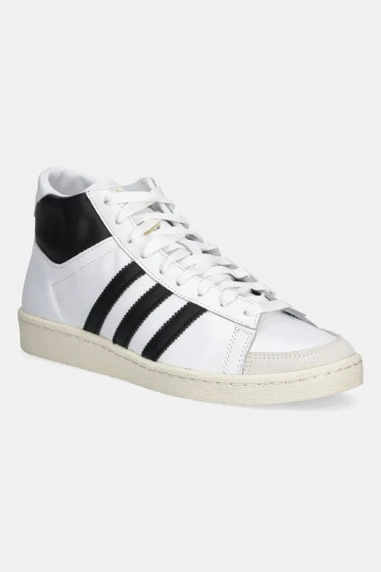 Kožené tenisky adidas Originals Jabbar Hi usňová koža biela JI3445