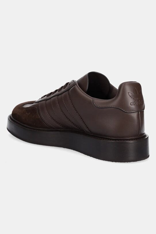 Obuv Kožené tenisky adidas Originals Gazelle Indoor Made JI3938 hnedá