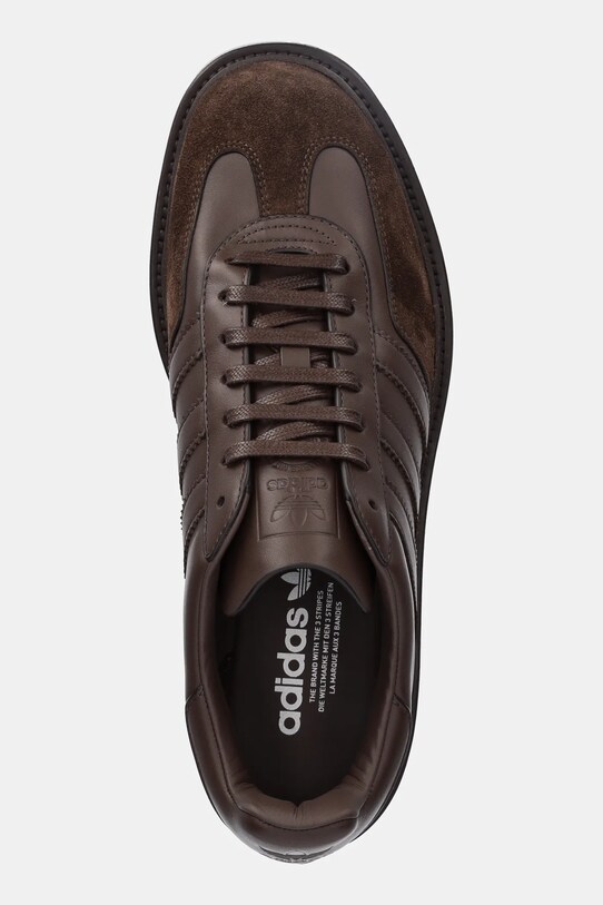 Kožené tenisky adidas Originals Gazelle Indoor Made hnedá JI3938