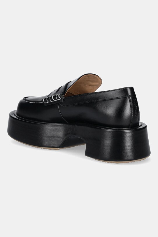 Obuwie JW Anderson mokasyny skórzane Platform Moccasin FW0168.LA0020.999 czarny