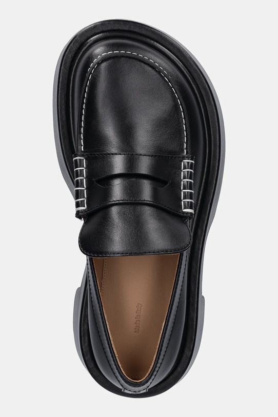 Kožené mokasíny JW Anderson Platform Moccasin černá FW0168.LA0020.999