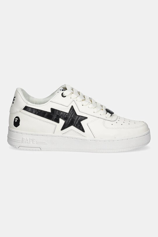 Кожени маратонки A Bathing Ape BAPE STA ICON #1 M2 1L30191306 бял SS25