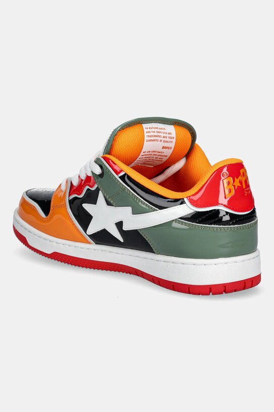 Obuwie A Bathing Ape sneakersy skórzane NEW BAPE SK8 STA #2 M1 1L30191312 pomarańczowy