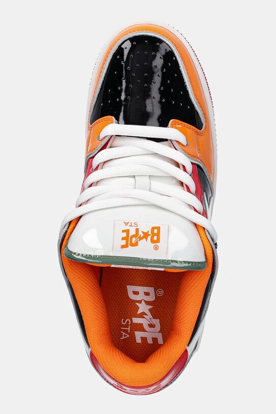 A Bathing Ape sneakersy skórzane NEW BAPE SK8 STA #2 M1 pomarańczowy 1L30191312