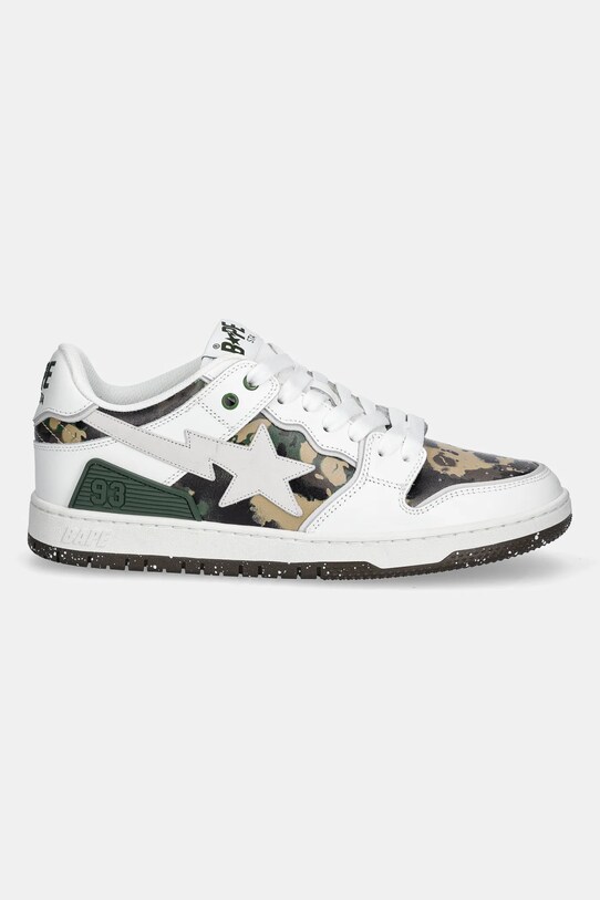 Кожени маратонки A Bathing Ape BAPE SK8 STA #2 M1 1L30191314 бял SS25