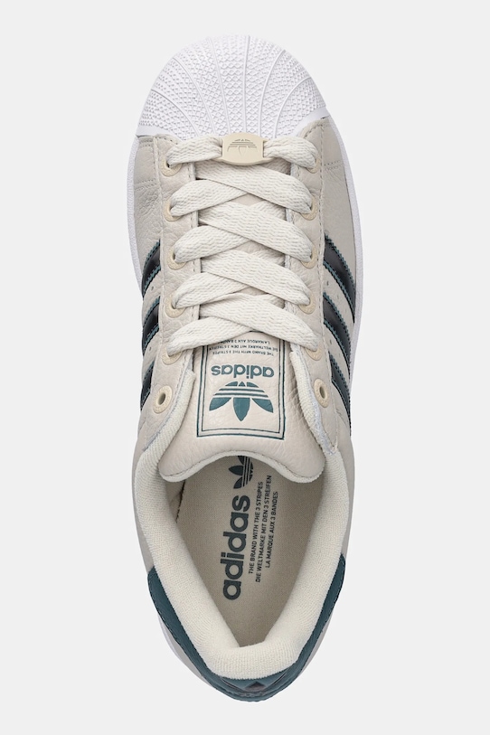 adidas Originals sneakersy skórzane Superstar II beżowy JQ3913