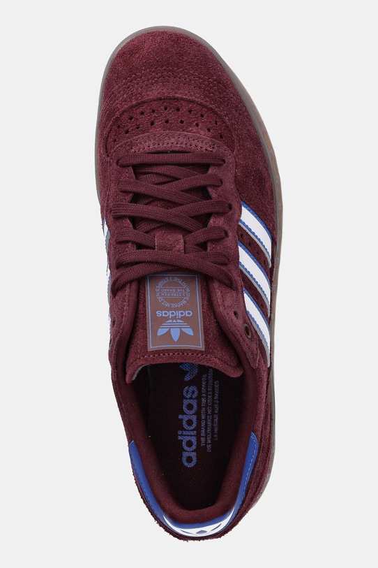 Замшеві кросівки adidas Originals Handball Top RM бордо JR3657