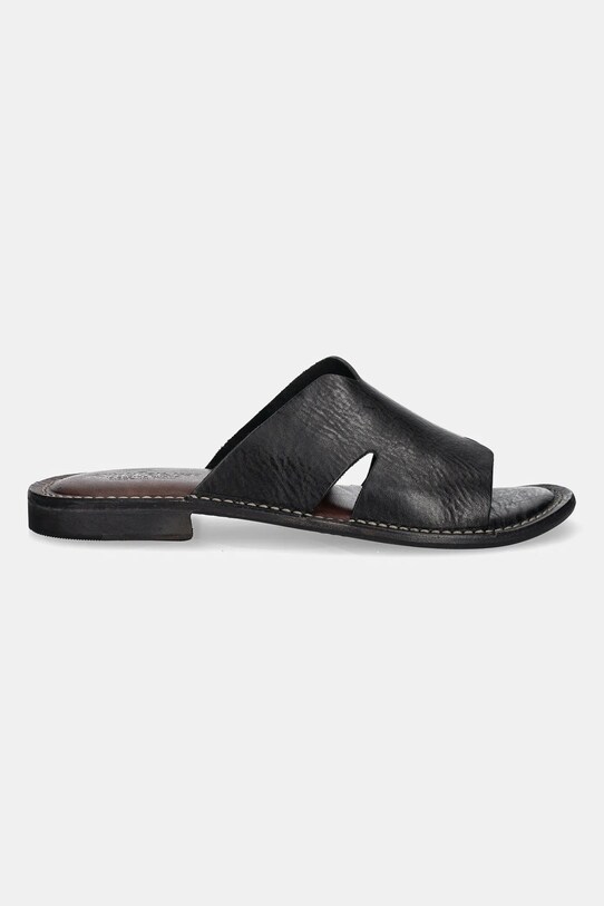 Astorflex leather sliders Haichflex HAICHFLEX.001101 black SS25