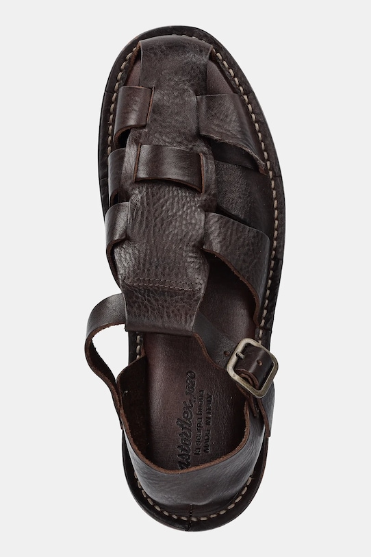 Kožne sandale Astorflex Monkflex smeđa MONKFLEX.001101