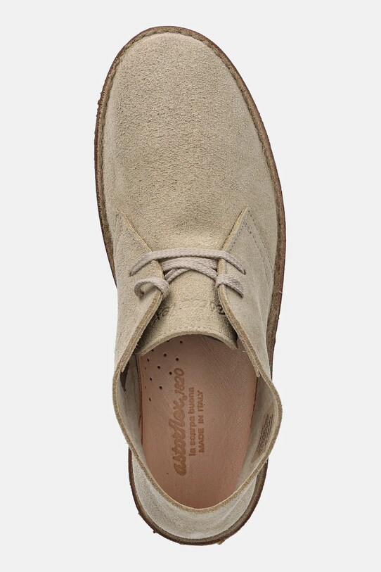 Astorflex pantofi de piele întoarsă Montflex bej MONTFLEX.000724