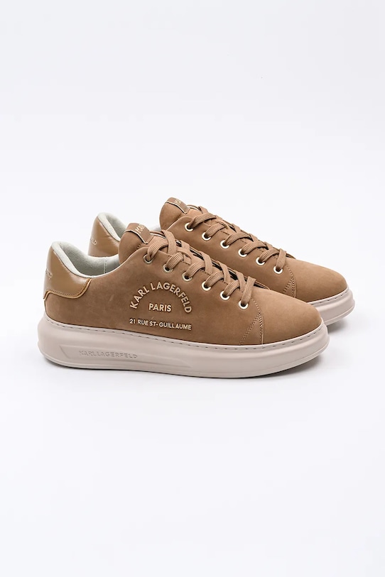Замшевые кроссовки Karl Lagerfeld KAPRI MENS KL52537K.2T2 коричневый SS25