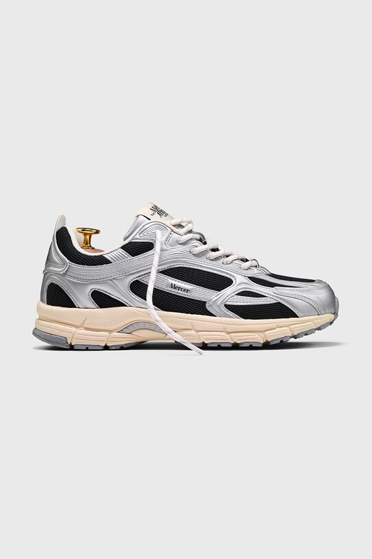 The Mercer Brand sneakers The Re-Run High Frequency textil argintiu ME243019.902