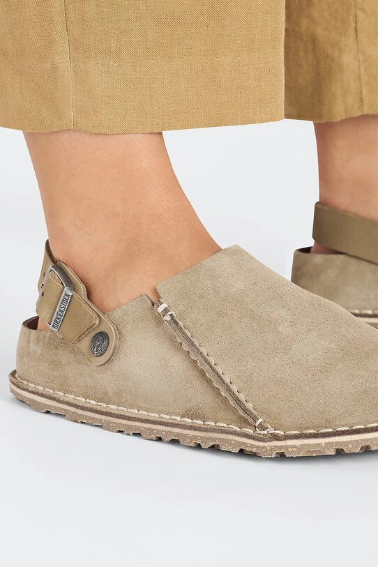Birkenstock sandale din piele intoarsa Lutry Premium 1025293