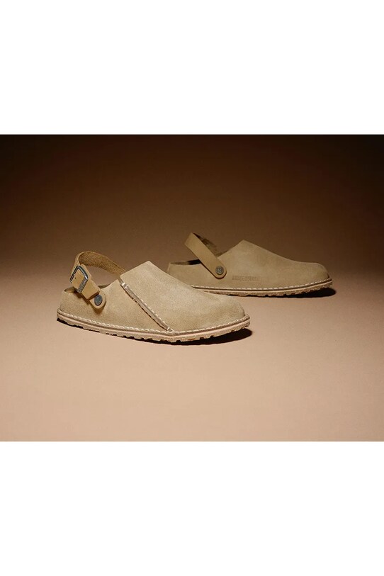 Birkenstock sandale din piele intoarsa Lutry Premium 1025293
