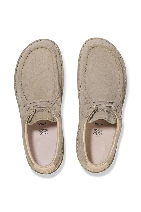 Birkenstock pantofi de piele intoarsa Pasadena 1029671 maro