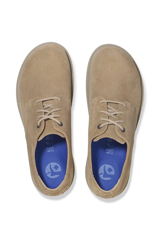 Cipele od brušene kože Birkenstock Highwood Lace Low 1029696 bež