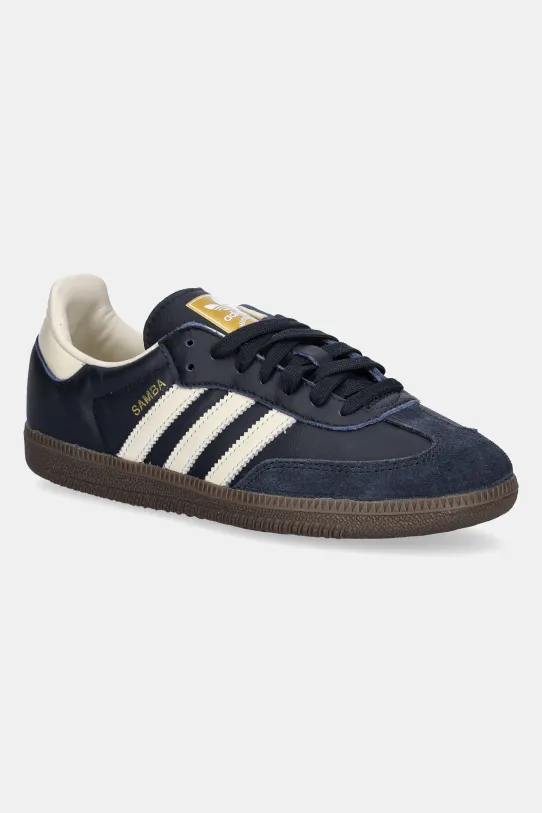 adidas Originals sneakers din piele Samba OG mic de statură bleumarin ID2056