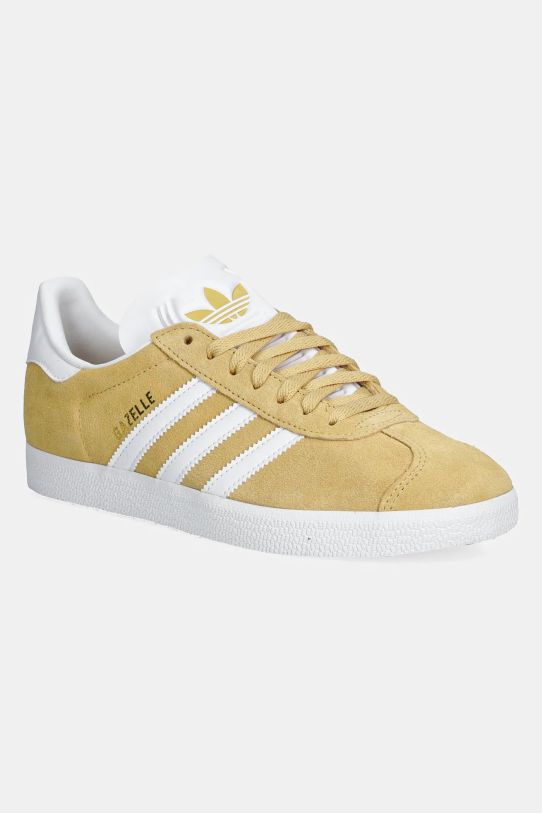 Tenisice adidas Originals Gazelle ravni zlatna JH5382