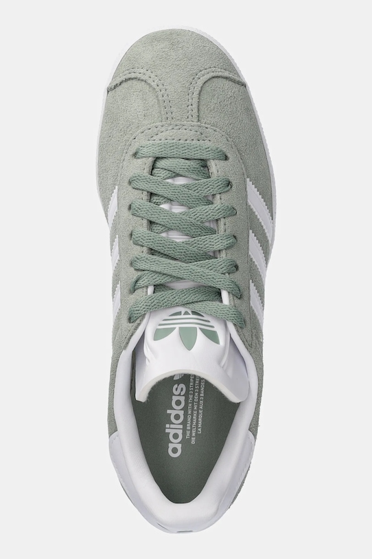 Замшеві кросівки adidas Originals Gazelle JH5384 зелений