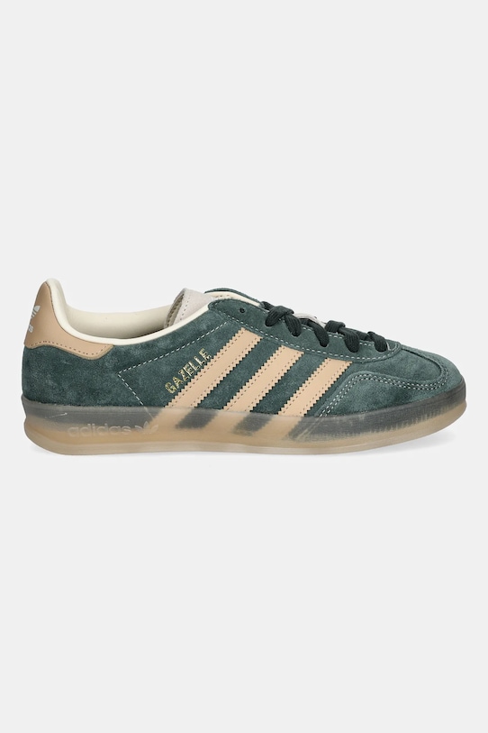 adidas Originals sneakers din piele întoarsă Gazelle Indoor JH5402 verde SS25