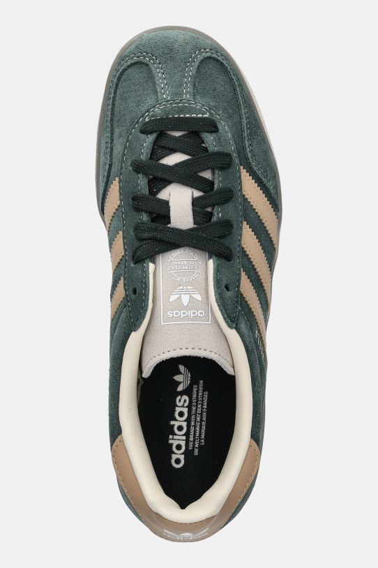 adidas Originals sneakers din piele întoarsă Gazelle Indoor verde JH5402