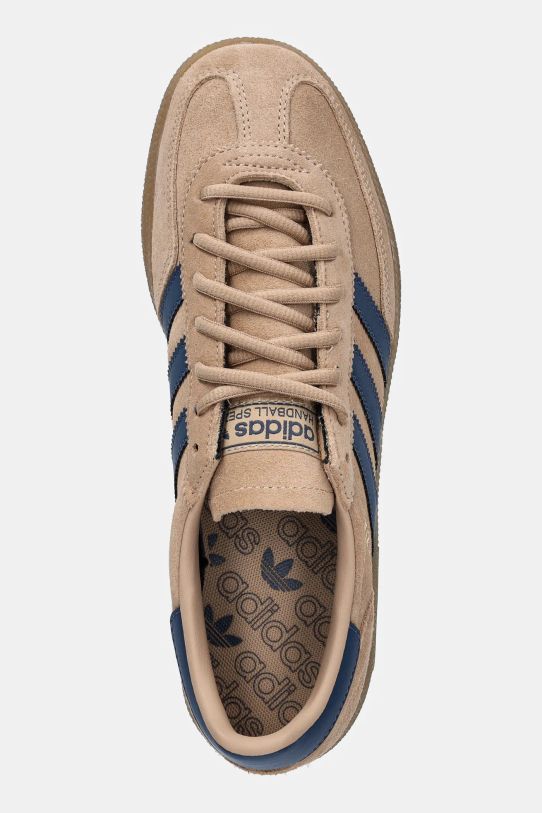 Велурени маратонки adidas Originals Handball Spezial бежов JH5435