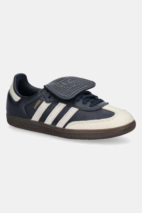 adidas Originals leather sneakers Samba LT faux grain leather navy JH5705