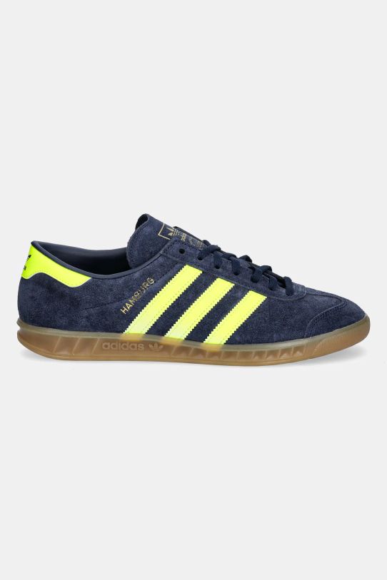 Kožené sneakers boty adidas Originals Hamburg JS0678 námořnická modř SS25