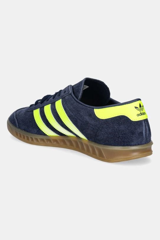 Încălțăminte adidas Originals sneakers din piele Hamburg JS0678 bleumarin