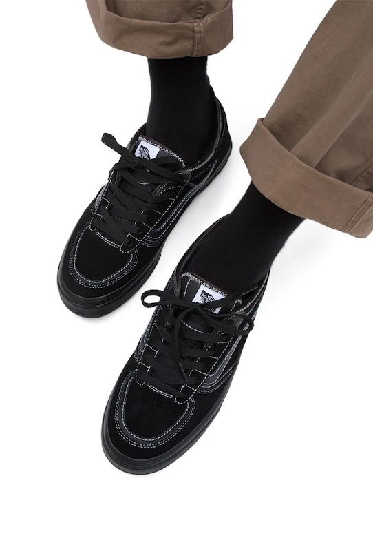 Vans tenisówki zamszowe Rowley Classic VN0009QJH1W1 czarny