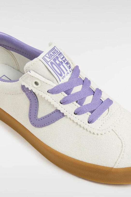 Încălțăminte Vans adidasi de piele întoarsă pentru copii Sport Low VN000CQR6PH1 bej
